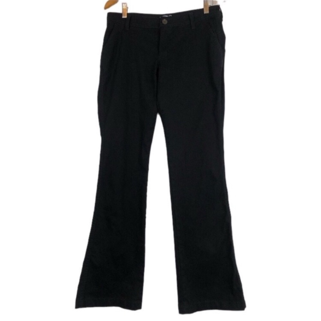Old Navy Black Diva Chino Black Jack Sz 8 Mid Rise Stretch Pants Trousers